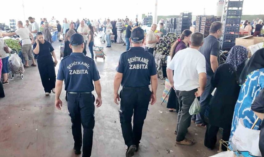 Şehitkamil'de pazar yerlerinde güvenli alışveriş için denetim yapıldı