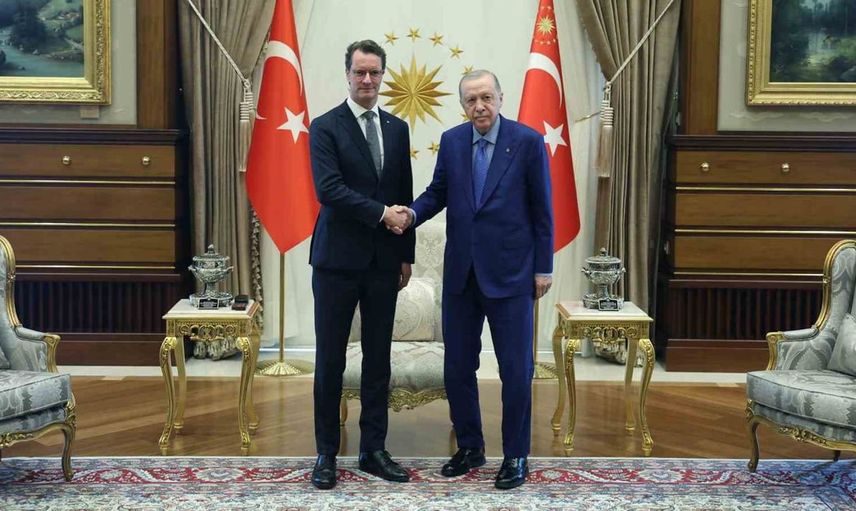Cumhurbaşkanı Erdoğan, Almanya'nın Kuzey Ren-Vestfalya Eyalet Başbakanı Wüst ile bir araya geldi
