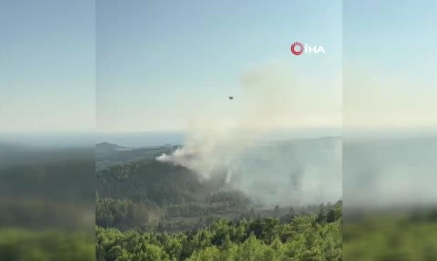 Manavgat'taki orman yangınına müdahale devam ediyor