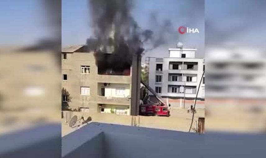 Silopi'de dairede çıkan yangın itfaiye ekipleri tarafından kontrol altına alındı