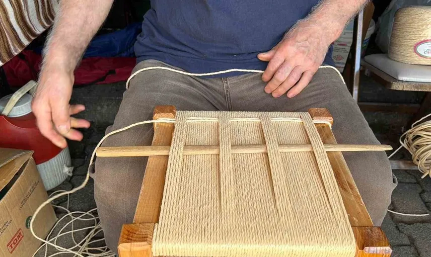 Geleneksel sepetçiliktan modern sanata: Hayrettin Başköse’nin el emeği ürünleri festivalde sergilendi