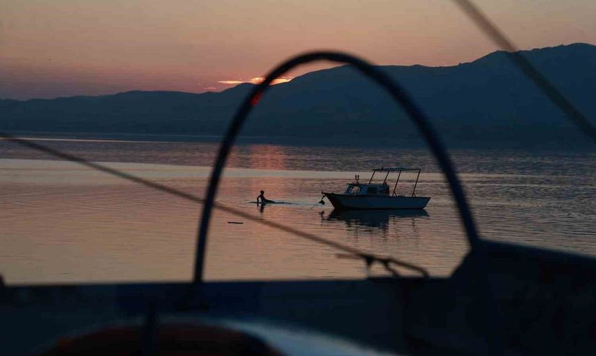 Elazığ'da muhteşem gün batımı görüntüleri