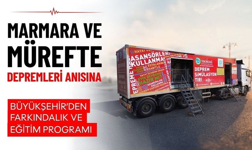Tekirdağ'da deprem farkındalığı için 11 ilçede simülasyon eğitimi düzenlenecek