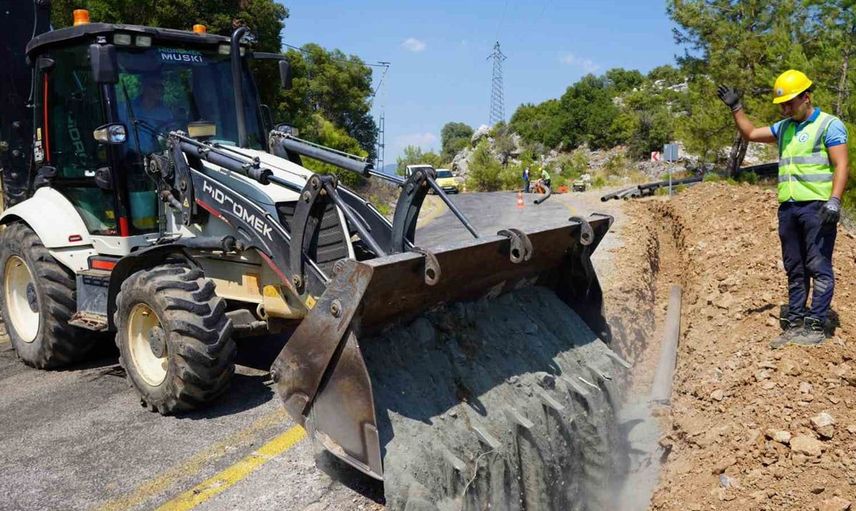 Fethiye Gökçeovacık su isale grup hattı yenileniyor