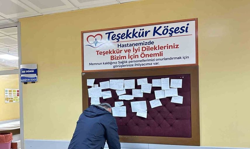 Midyat Devlet Hastanesi'nde yeni bir uygulama: Teşekkür köşesi hayata geçti