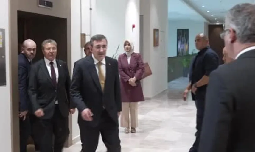 Cevdet Yılmaz, KKTC Cumhurbaşkanı Erhürman ile taziye görüşmesi gerçekleştirdi