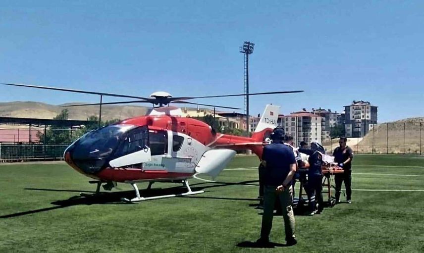 Alerjik rahatsızlığı bulunan hasta sağlık ekipleriyle Malatya’ya ulaştı