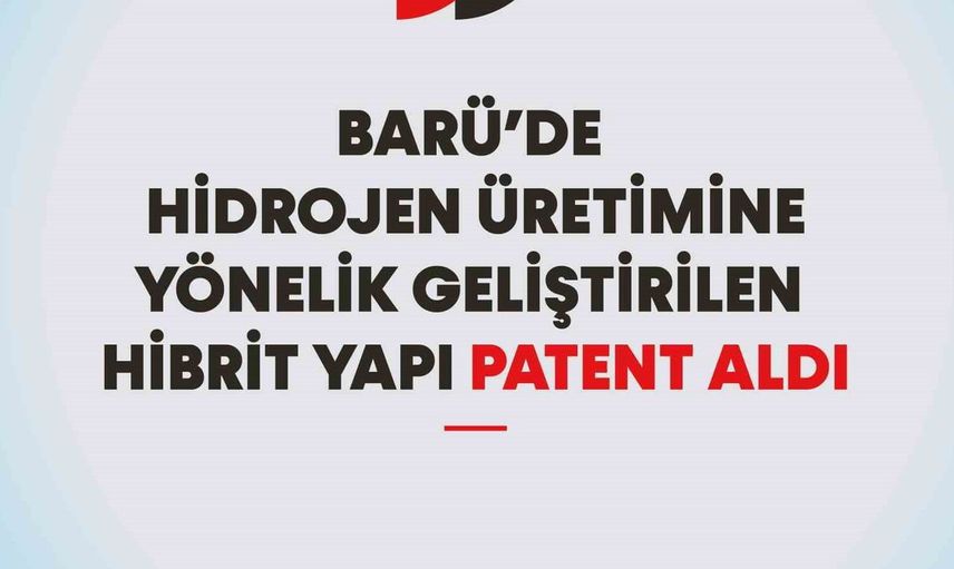 Bartın üniversitesi hidrojen üretimine yönelik geliştirilen hibrit yapının patentini aldı