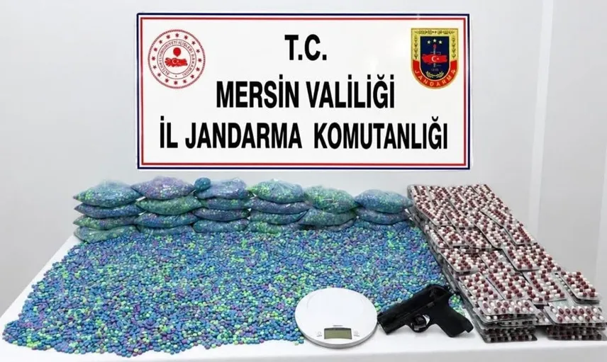 Uyuşturucu operasyonu: 70 bin hap ve tabanca ele geçirildi