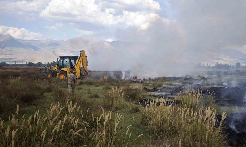 Erzincan'da arazi yangını hızla kontrol altına alındı