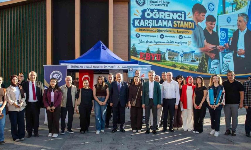 Erzincan Binali Yıldırım Üniversitesi öğrencileri için özel karşılama düzenlendi