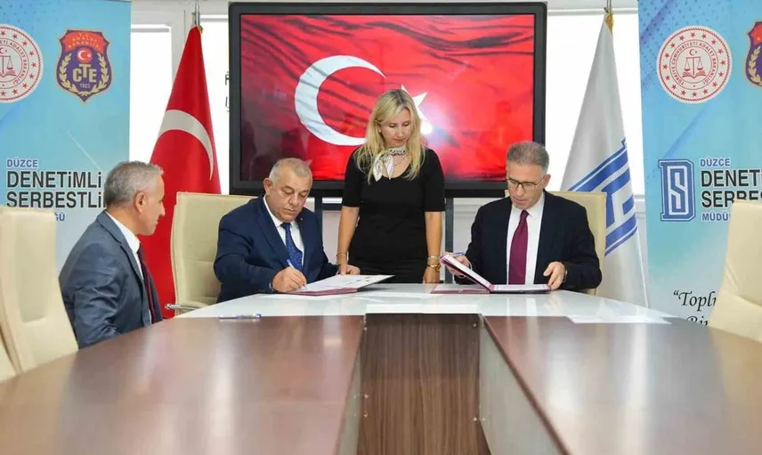 Eski hükümlülerin çalışma hayatına kazandırılması için önemli iş birliği: Düzce'de iki protokol imzalandı