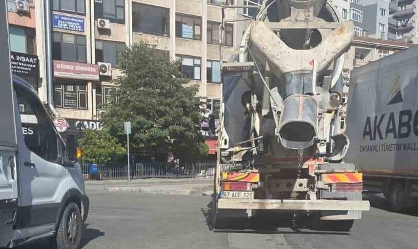 Ereğli'de beton mikserinin çevreye verdiği zarar protesto edildi