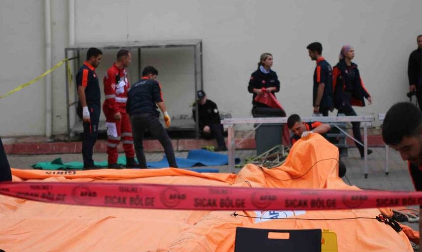 Kayseri'de kimyasal kaza tatbikatı: Ekipler başarıyla müdahale etti