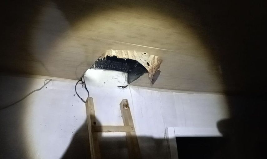 Banyo kazanından çıkan yangın, evi kullanılamaz hale getirdi