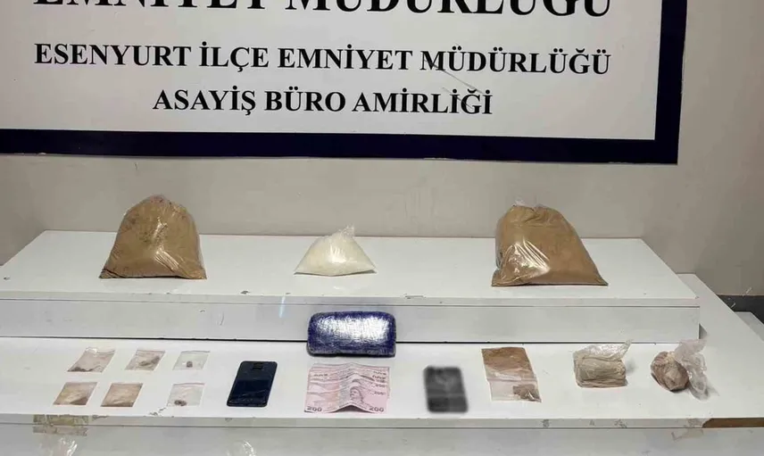 Esenyurt'ta uyuşturucu operasyonunda 7,5 kilo madde ele geçirildi