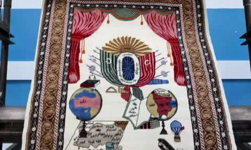 Sivas'ta Misak-ı Millî Halısı'nın aslına uygun replikası yeniden dokundu