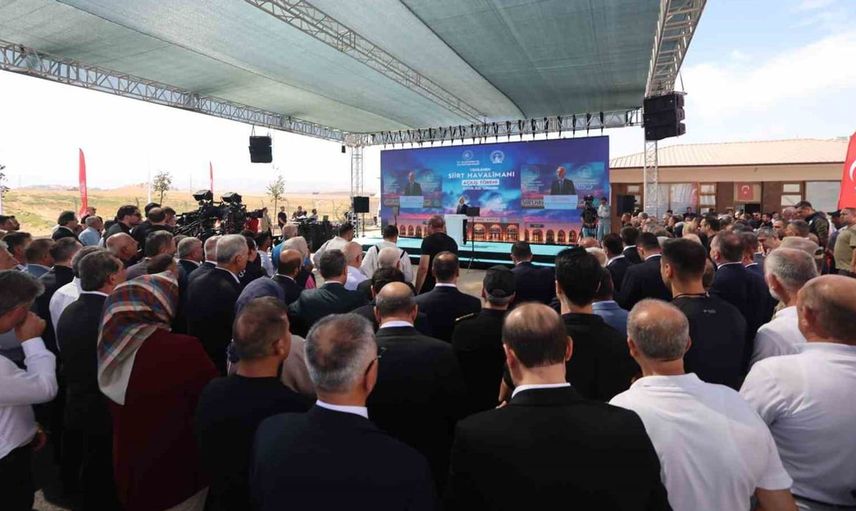 Siirt havalimanı resmi olarak açıldı: 250 bin yolcu kapasitesine ulaşıldı