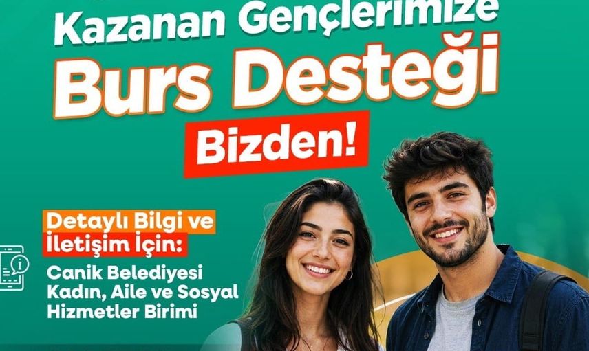 Canik'te üniversite kazanan öğrencilere burs desteği devam ediyor
