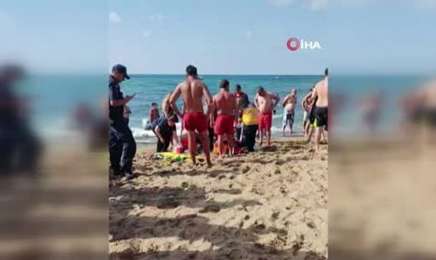 İnkumu sahilinde boğulma tehlikesi geçiren genç kurtarıldı