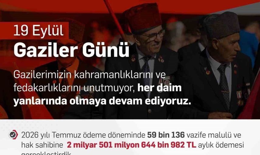 Bakan ışıkhan gaziler gününde kahramanlarımızın yanında olacağımızı yineledi