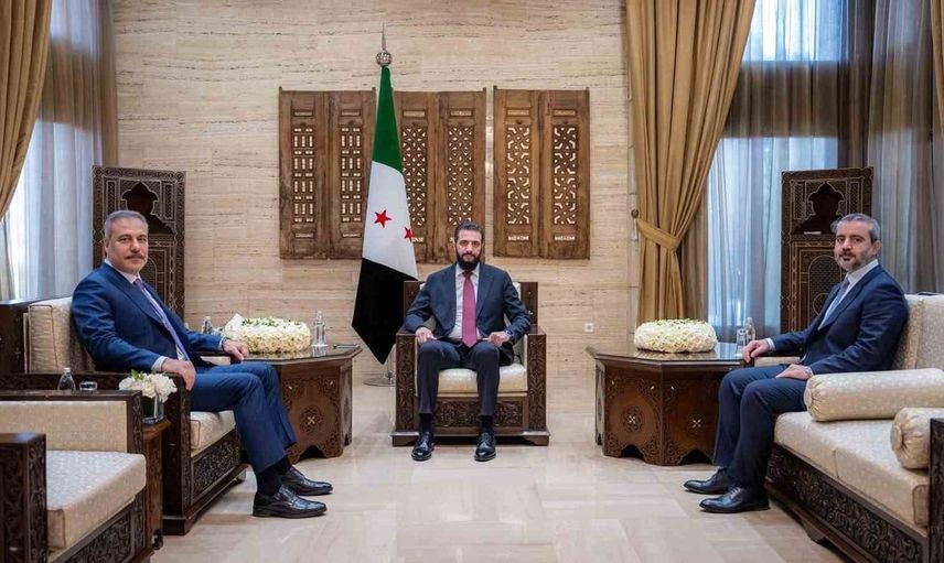 Bakan Fidan Suriye Devlet Başkanı Ahmed Eş-Şara ile görüştü