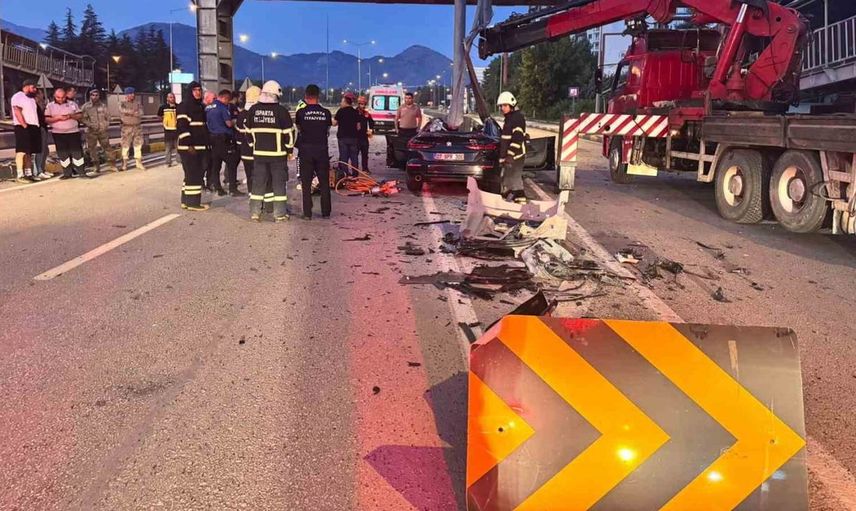 Isparta'da kaza: Kontrolden çıkan otomobilin sürücüsü hayatını kaybetti