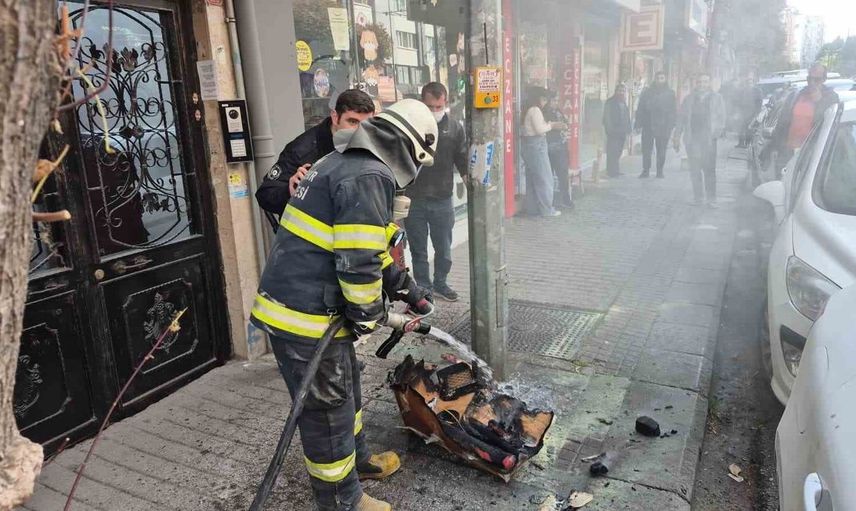 Yangın felaketi çiçekçi kadını gözyaşlarına boğdu: tüm mallarım gitti