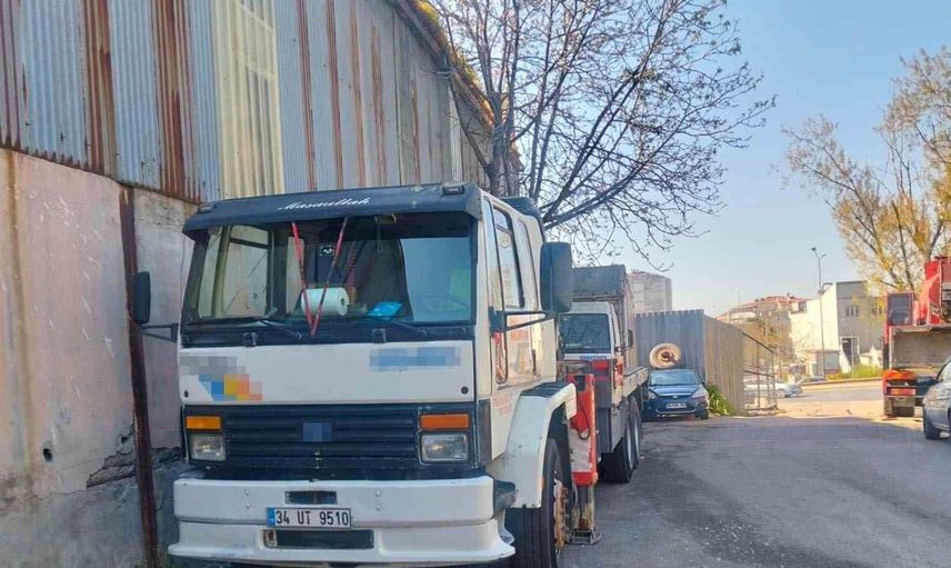 Vinç sürücüsüne sosyal medya sayesinde 20 bin TL ceza