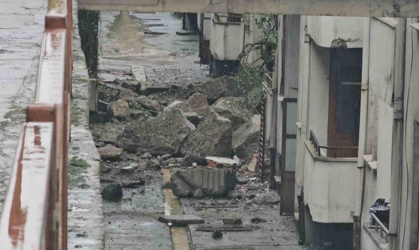 Zonguldak'ta heyelan sonrası 49 daire boşaltıldı