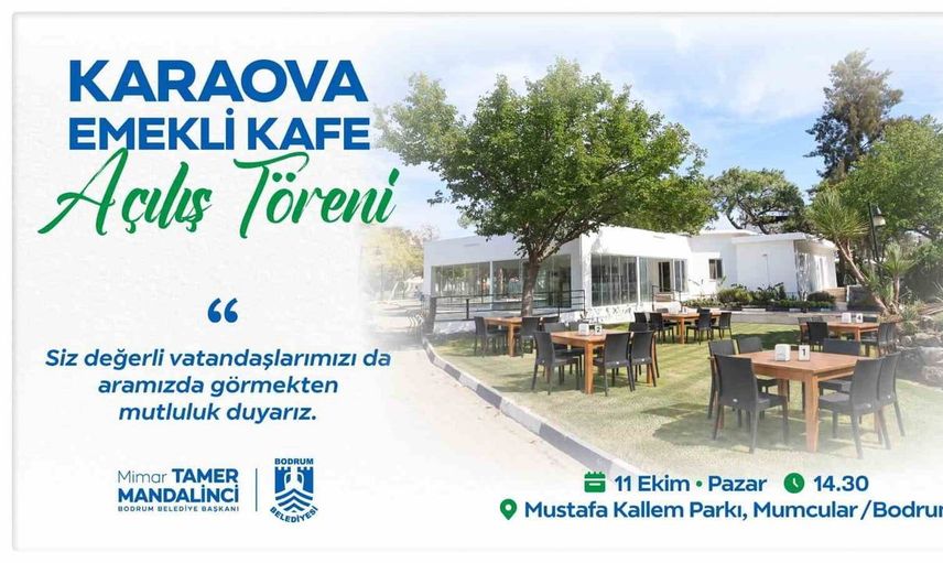 Karaova Emekli Kafe açılışı için geri sayım başladı