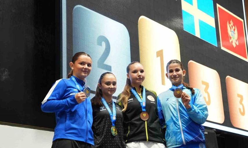 Tavşanlılı milli karateci yüsra bozbe, isveç'te altın madalya kazandı
