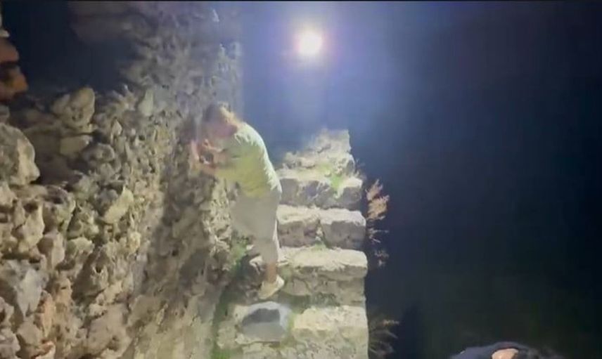 Alanya Kalesi'nde mahsur kalan 3 Rus turist kurtarıldı