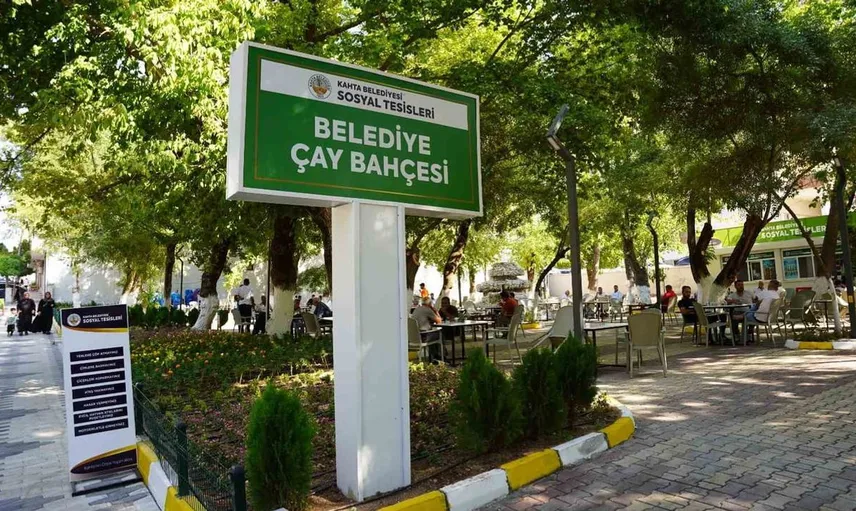 Kahta'da sosyal yaşamı zenginleştiren yeni çay bahçesi açıldı