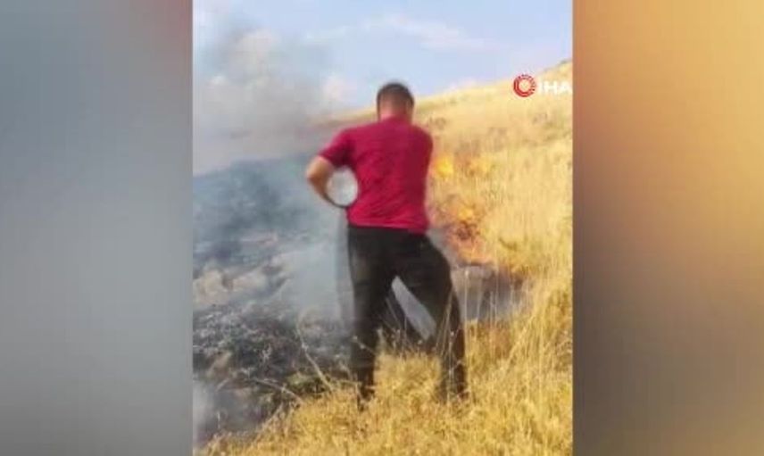 Elazığ'daki örtü yangınına etkili müdahale devam ediyor