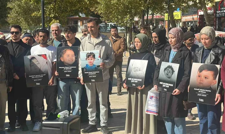 Kastamonu'da Aksa Tufanı için yapılan protesto dikkat çekti