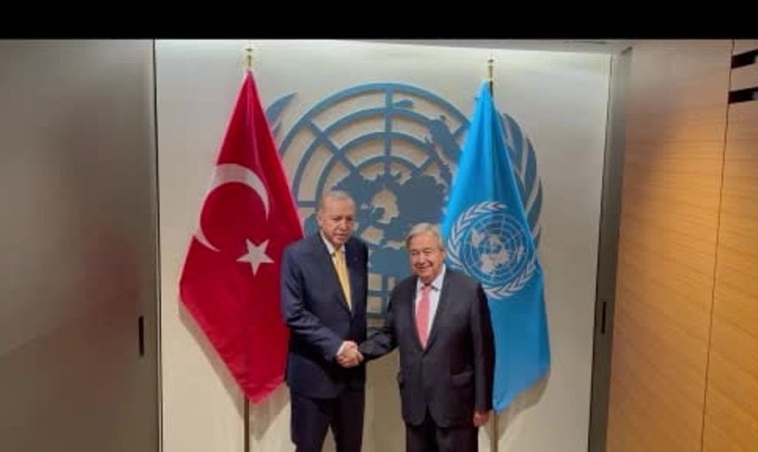 Cumhurbaşkanı Erdoğan, BM Genel Sekreteri Guterres ile önemli bir görüşme gerçekleştirdi
