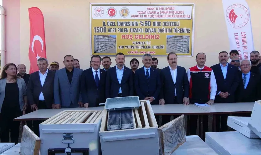 Yozgat’ta arıcılığa destek amacıyla kovan dağıtımı yapıldı