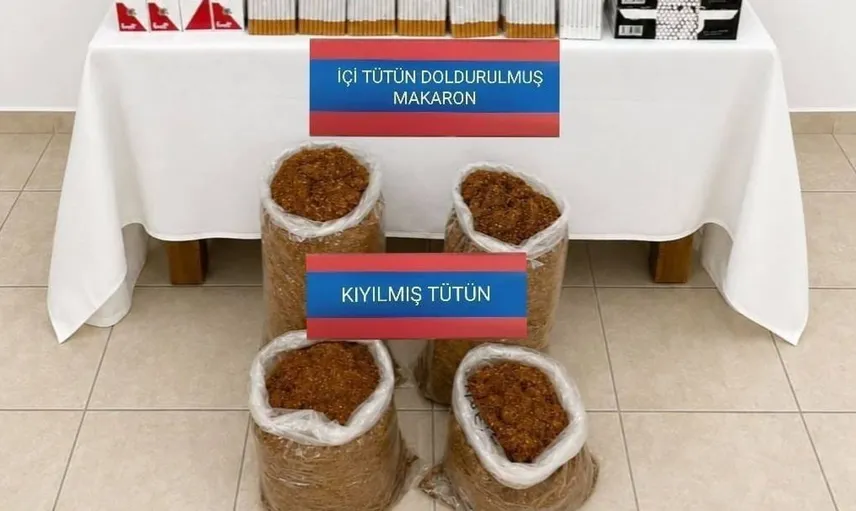 Yozgat'ta kaçak tütün operasyonu: 12 bin makaron ele geçirildi