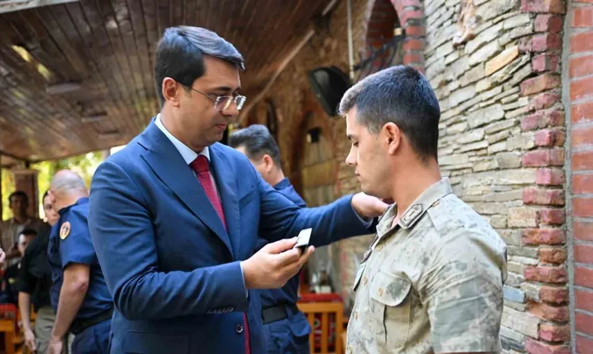 Uşak'ta jandarma personeline terfi töreni düzenlendi