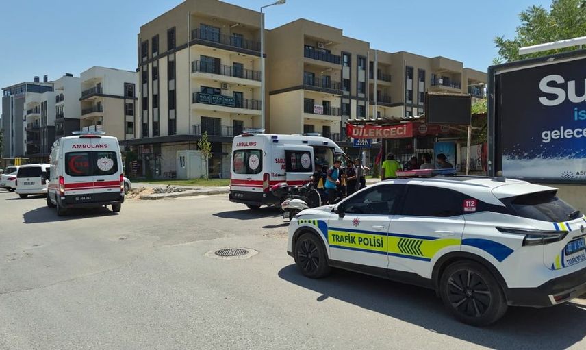 Adıyaman’da devrilen motosiklette 2 kişi yaralandı