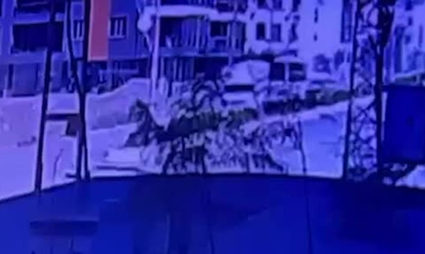 Iğdır'da tırın hafif ticari araca çarpması an beanı güvenlik kamerasında