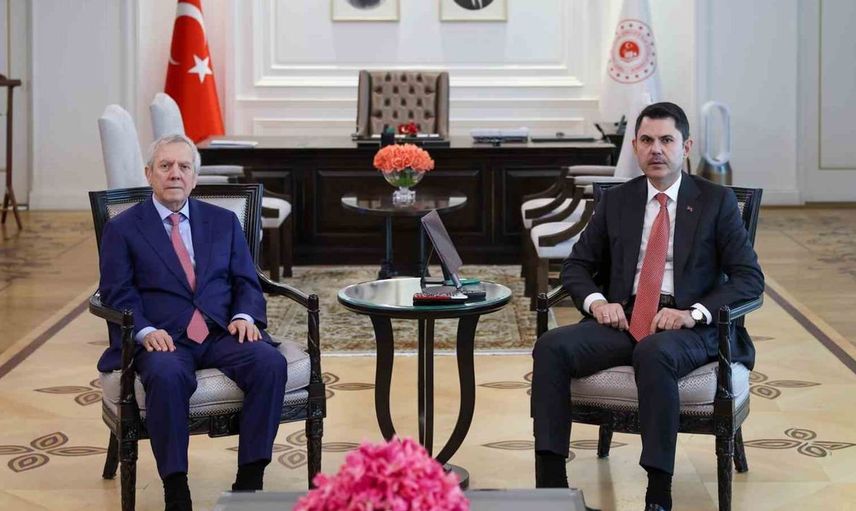 Bakan kurum, fenerbahçe başkanı aziz yıldırım'ı kabul etti