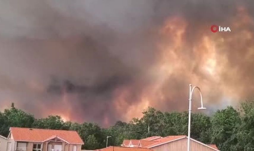 Fransa’nın gironde ilindeki orman yangınlarında tahliye sayısı 44 bine yükseldi
