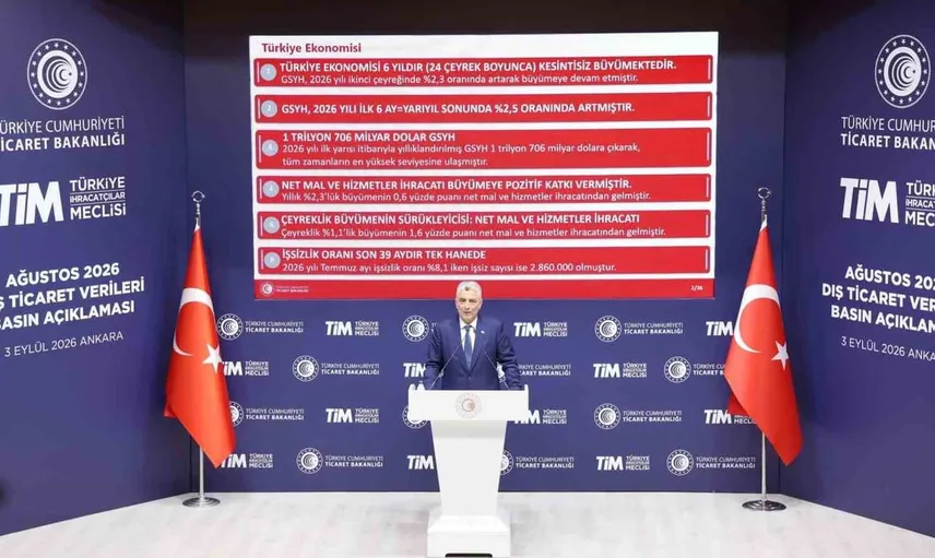 Ticaret bakanı bolat, ağustos dönemi ihracatının rekor düzeye ulaştığını açıkladı
