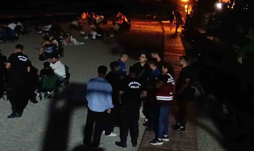 Tekirdağ emniyeti kumsallarda huzur mesaisini sürdürüyor