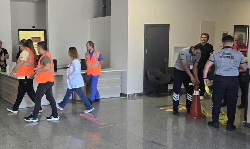 Düzce'de devlet hastanesinde rehine tatbikatı uygulandı
