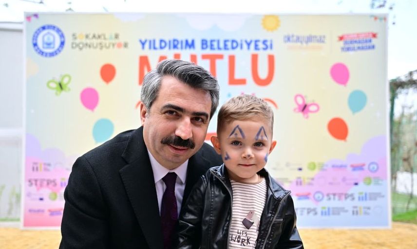 Yıldırım'da çocuklara özel güvenli oyun alanı oluşturuldu