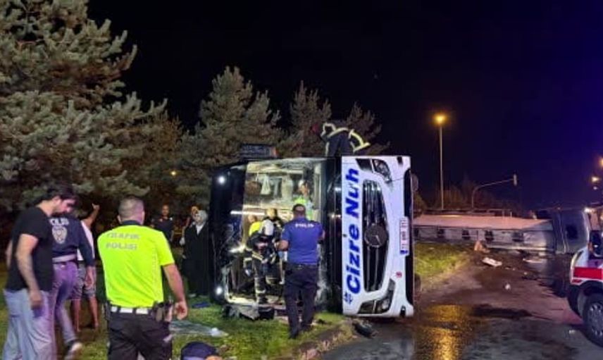 Kayseri'de otobüs ve yakıt tankeri çarpıştı: Çok sayıda yaralı var
