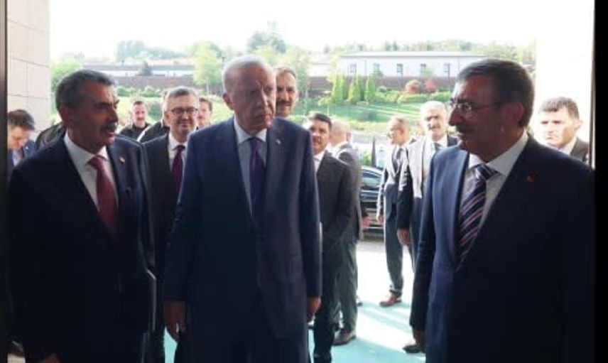 Cumhurbaşkanı Erdoğan, maziden atiye programı öğrencileriyle buluştu
